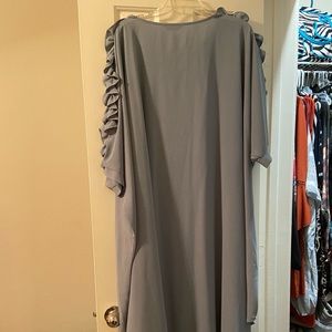 Blush Blue Cape Dress